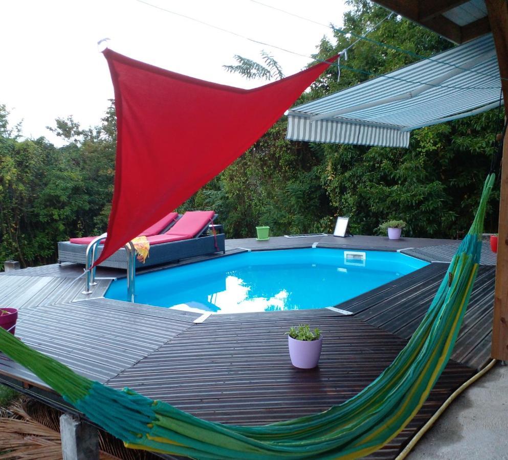 Chambre Chez L'Habitant Avec Piscine Privative Et Vue Panoramique Sur La Mer Des Caraibes Desmarinieres Exterior photo